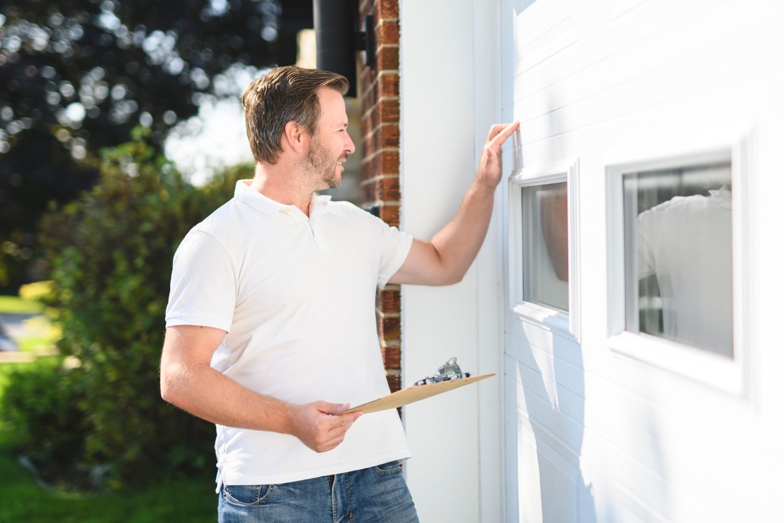 A,Nice,Men,Inspector,Or,Fixing,A,Garage,Door